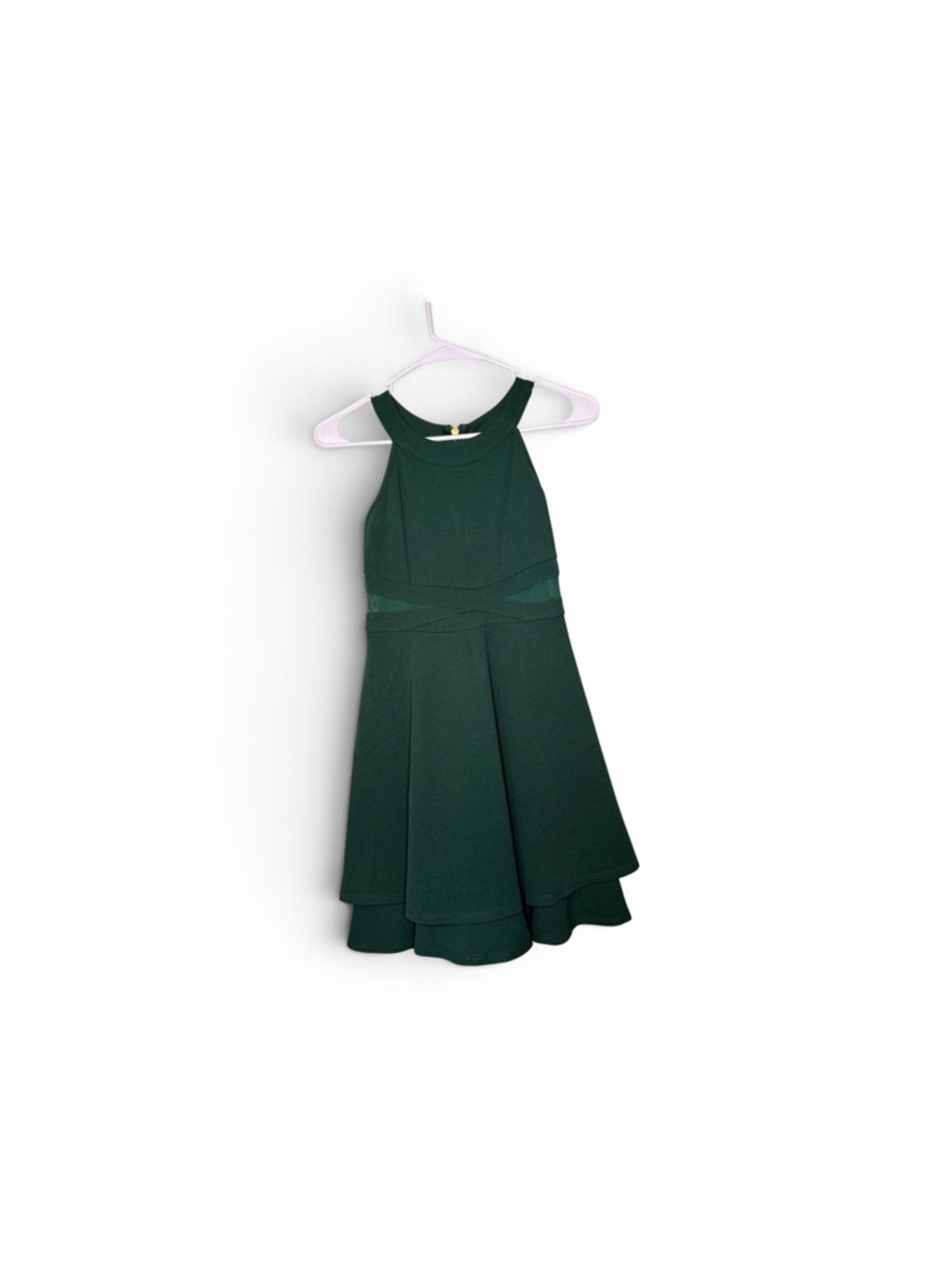 Emerald Sundae Dark Green Halter Party Dress